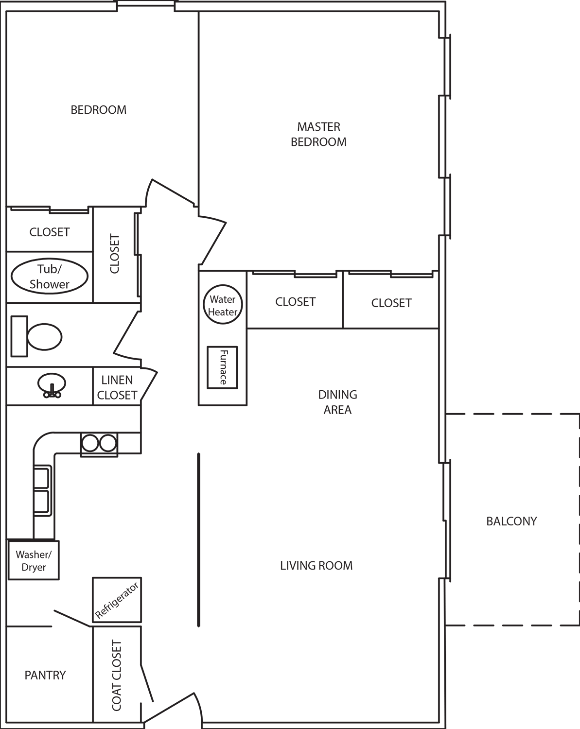 Floor Plans of Kimberly Manor in Blair, NE
